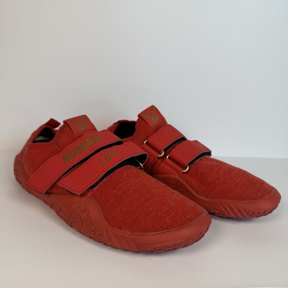 Notorious Lift Sumo Sole Men's 41/8 Gen 1 Red Low Top Sneakers Fabric Hook Loop